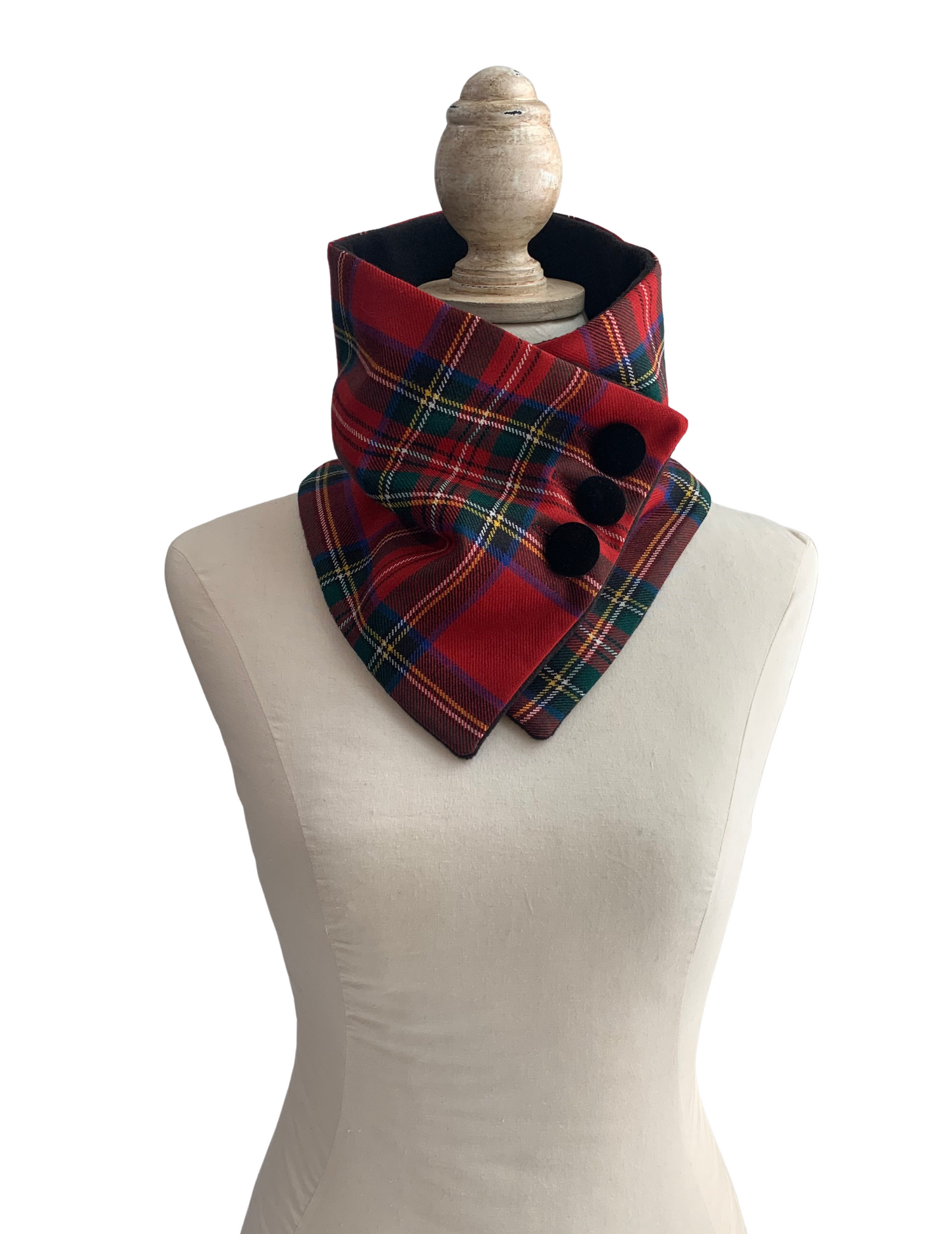Christmas Classic Tartan Neck Warmer Scarf - Stewart Royal Modern