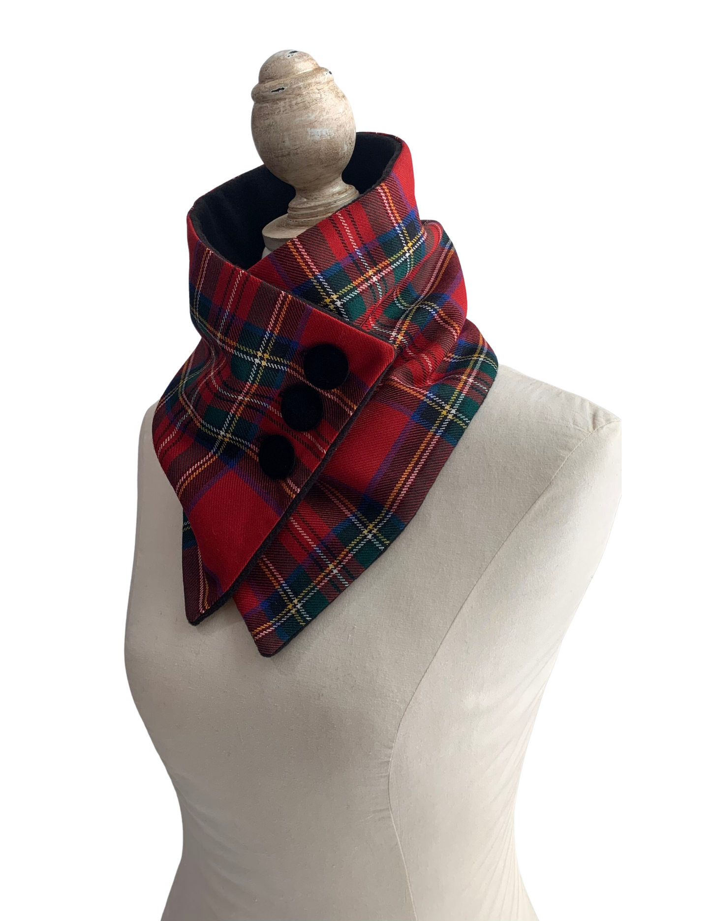 Christmas Classic Tartan Neck Warmer Scarf - Stewart Royal Modern