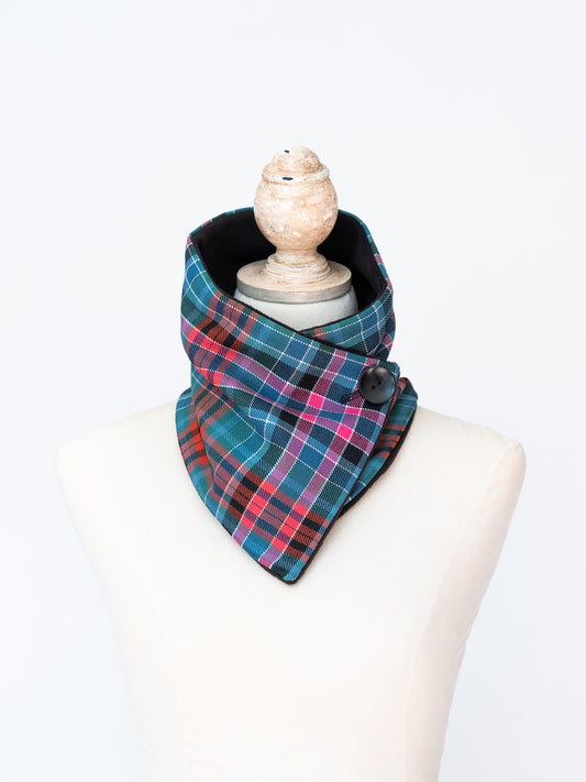 Ancient Red Gordon Tartan Neck Warmer Scarf