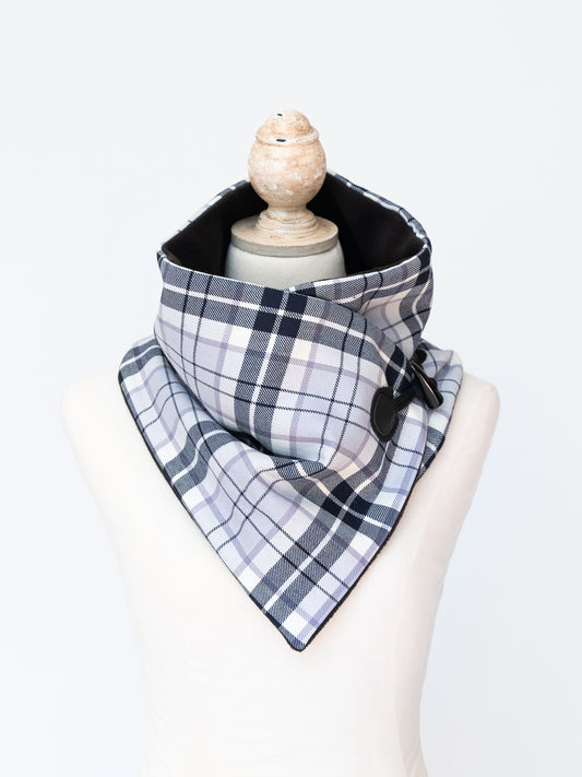 Arctic BlueBerry Tartan Cowl Neck Warmer