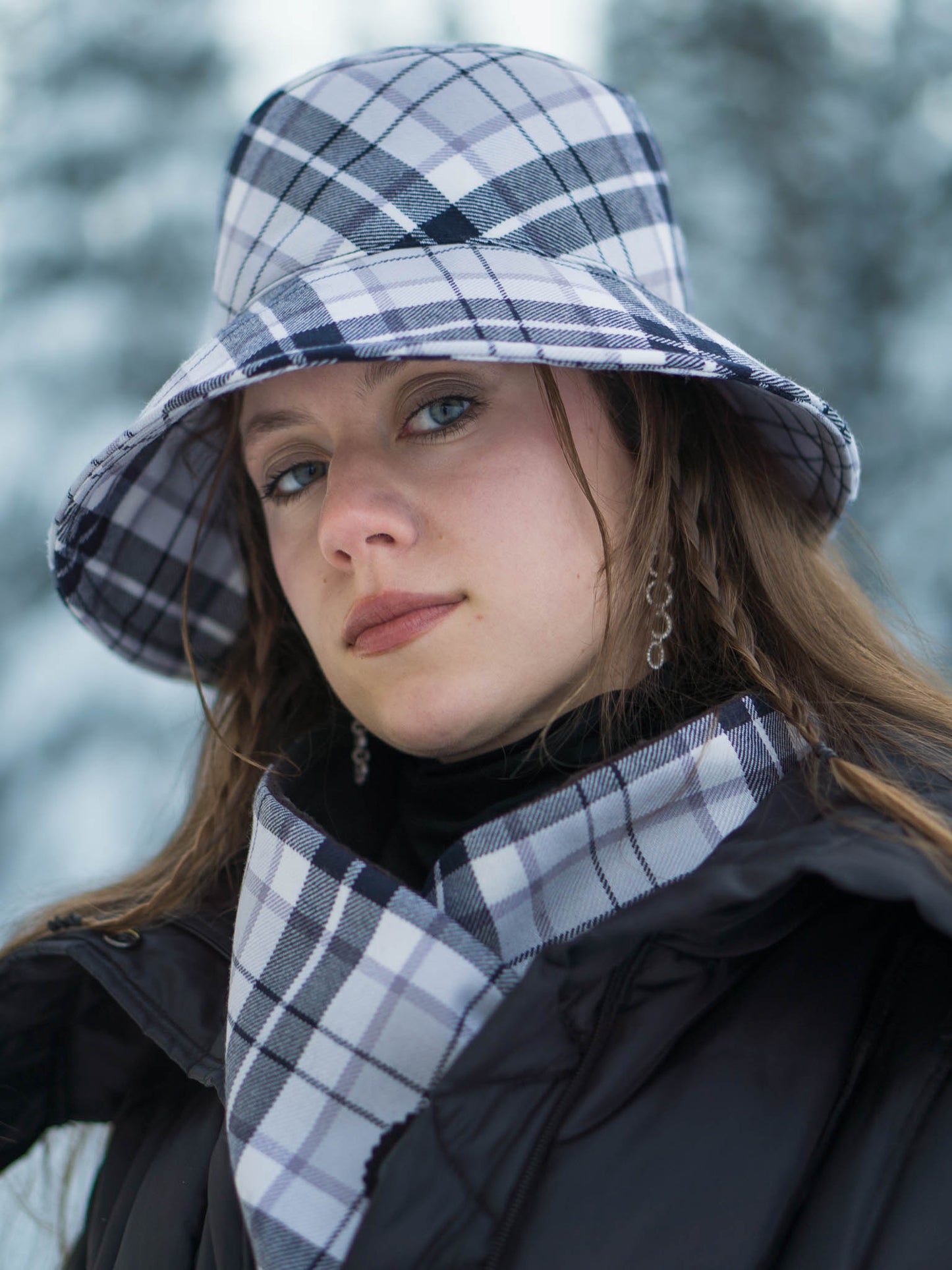 Arctic BlueBerry Tartan Bucket Hat