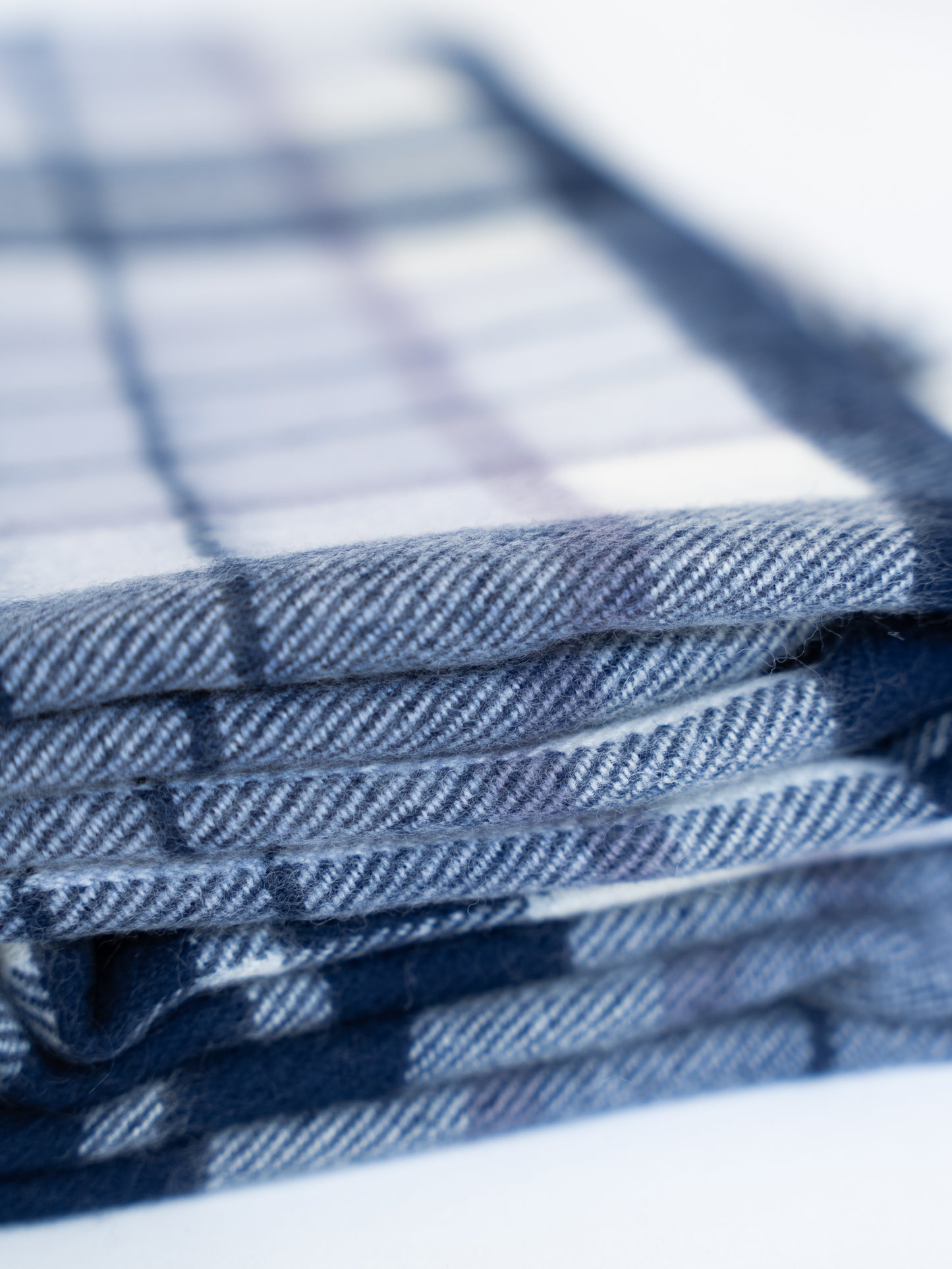 Arctic BlueBerry Tartan Lap Blanket