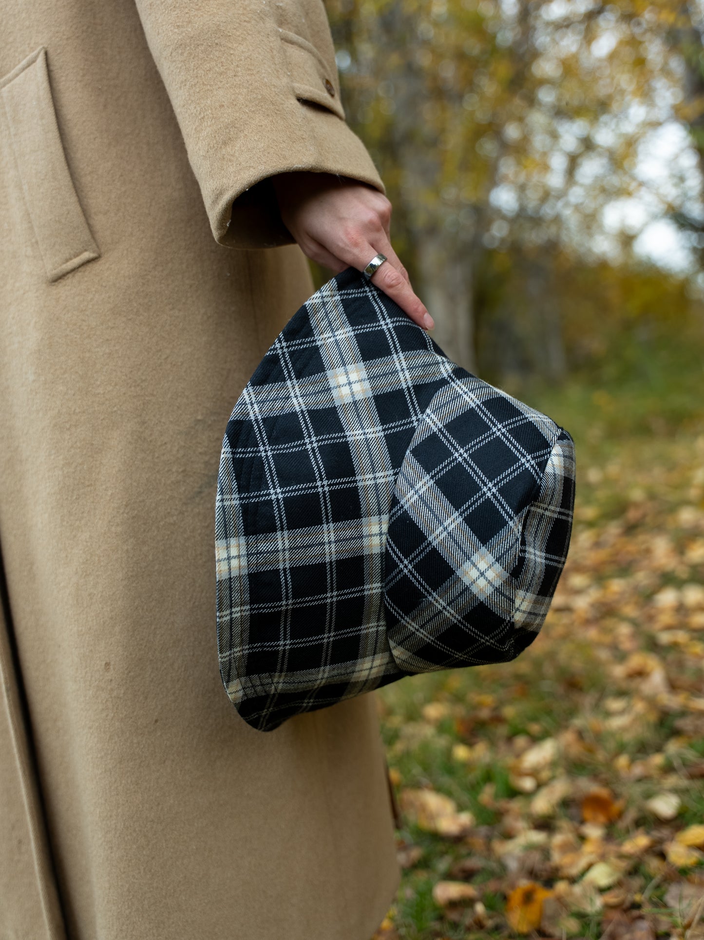 Black-Capped Chickadee Tartan Bucket Hat