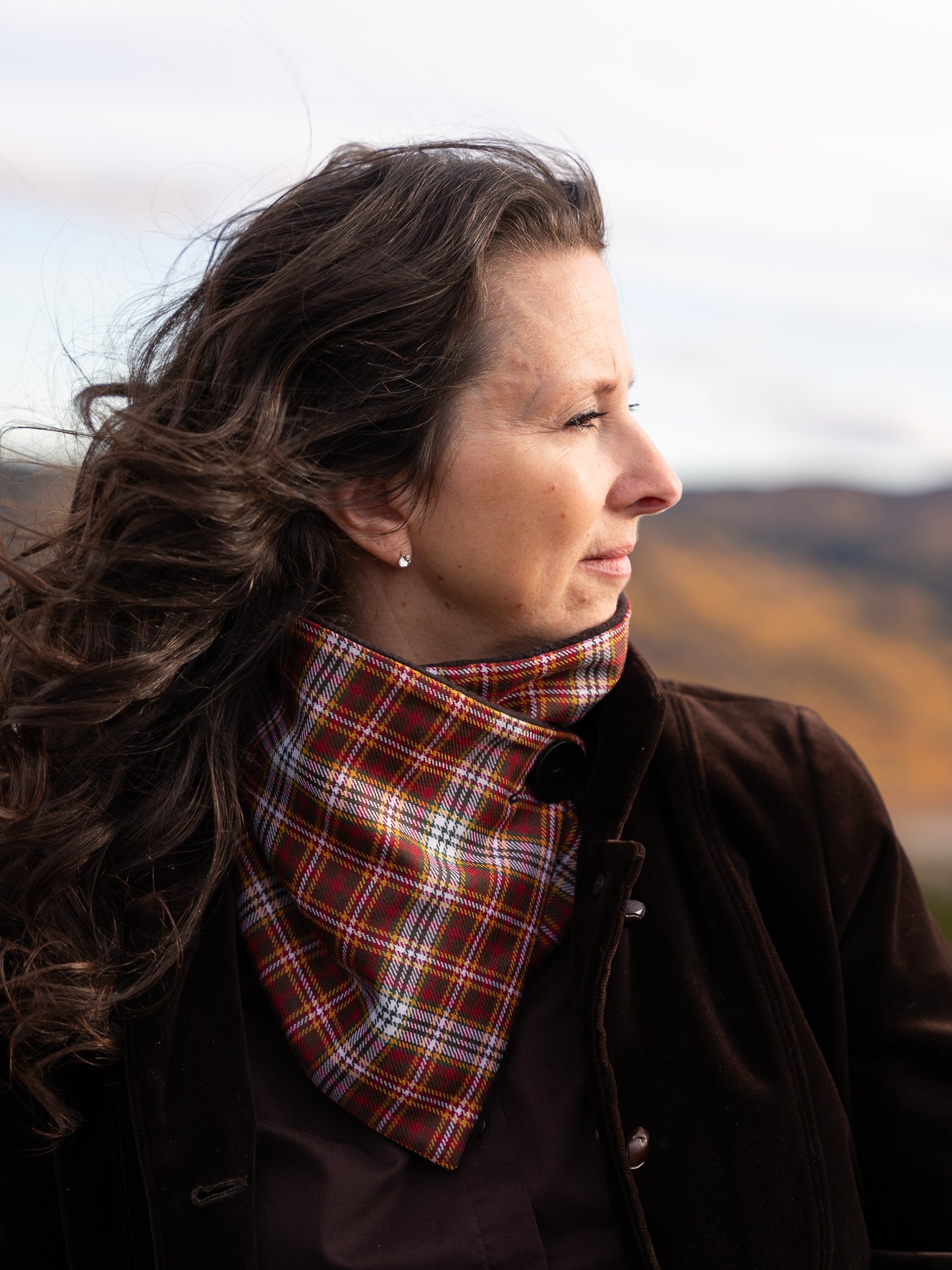 Tundra Twilight Tartan Neck Warmer Scarf