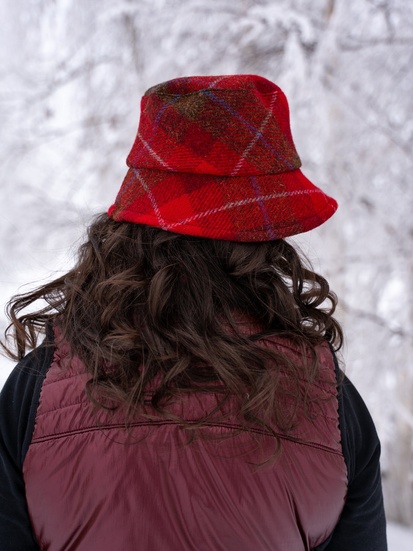 Harris Tweed® Bucket Hat - Cranberry Ridge