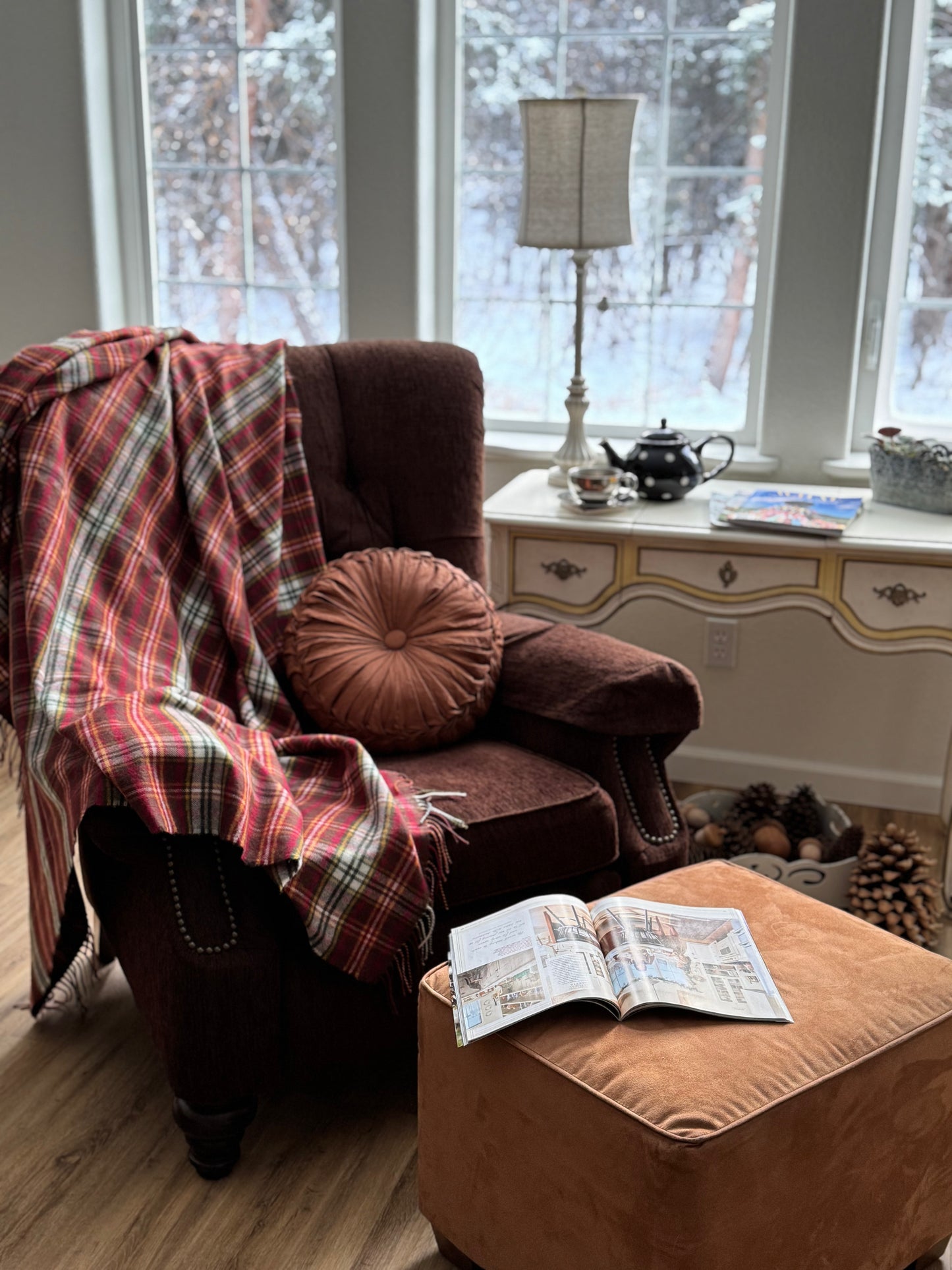 Tundra Twilight Tartan Lap Blanket