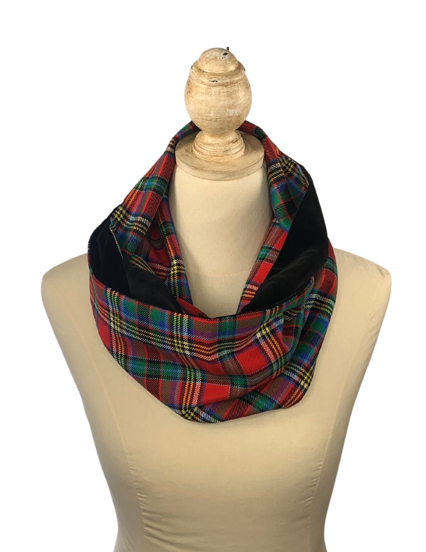 Classic Christmas Tartan Infinity Scarf -Anderson of Ardbrake