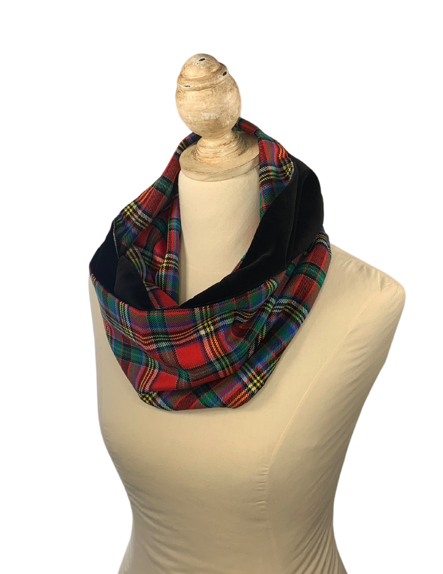 Classic Christmas Tartan Infinity Scarf -Anderson of Ardbrake