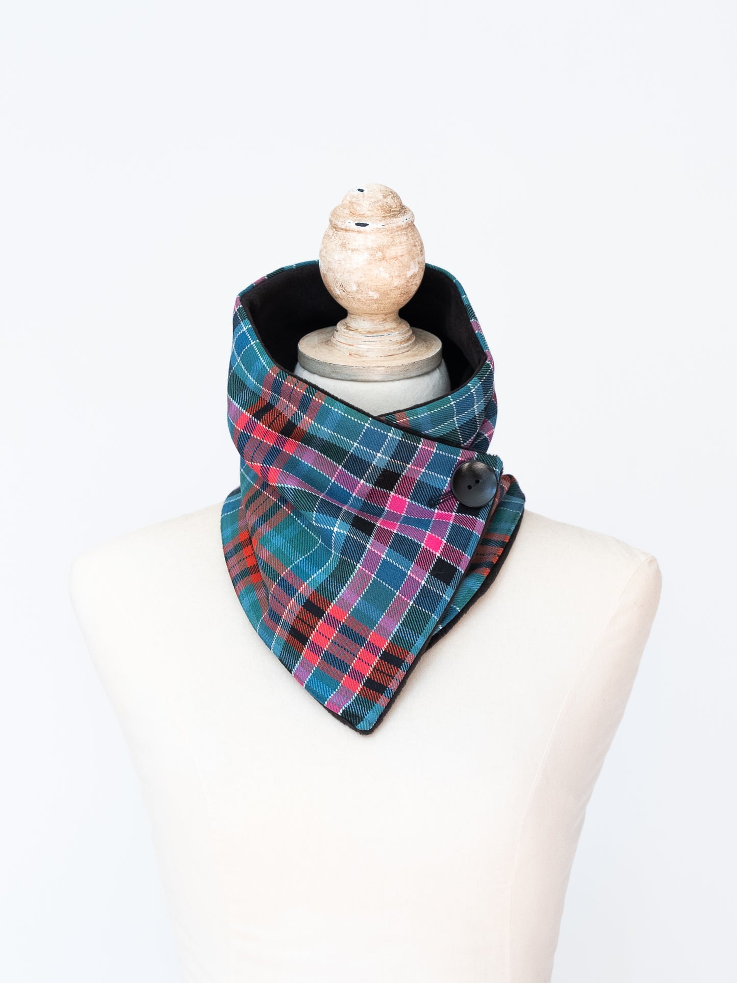 Ancient Red Gordon Tartan Neck Warmer Scarf