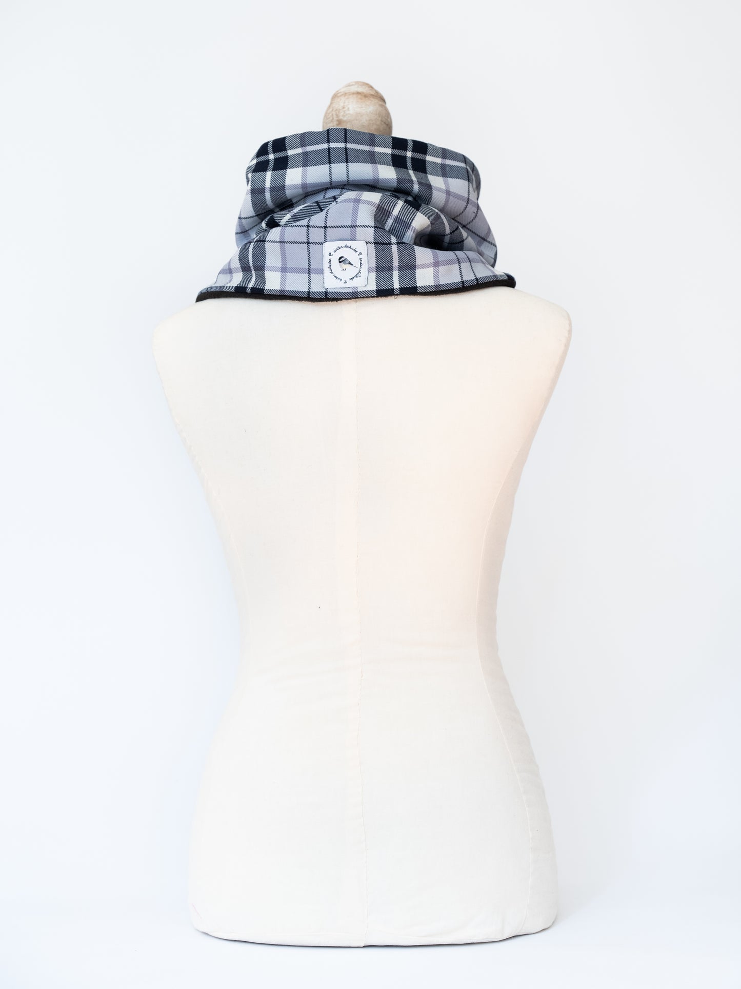 Arctic BlueBerry Tartan Cowl Neck Warmer