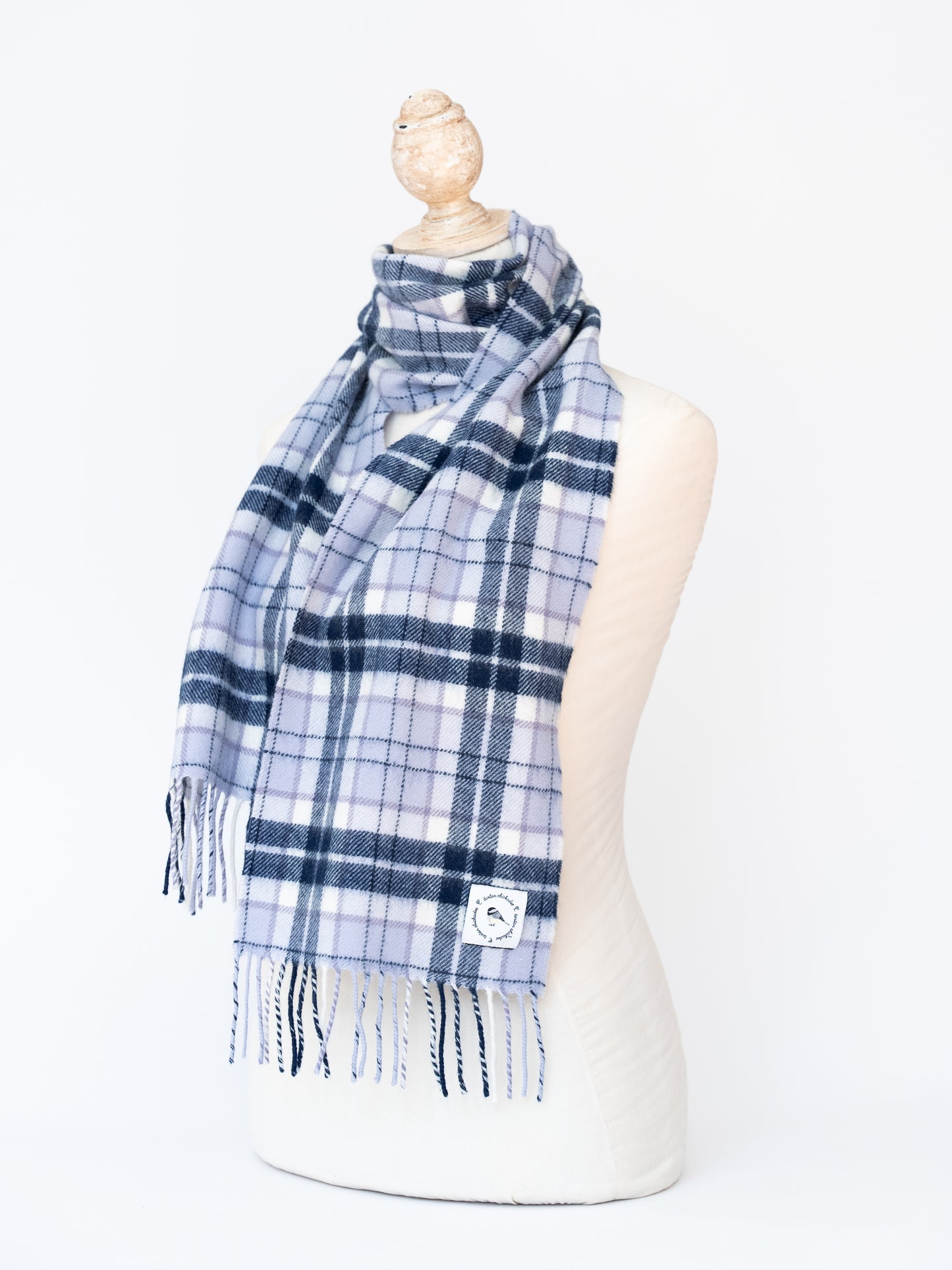 Arctic BlueBerry Tartan Scarf