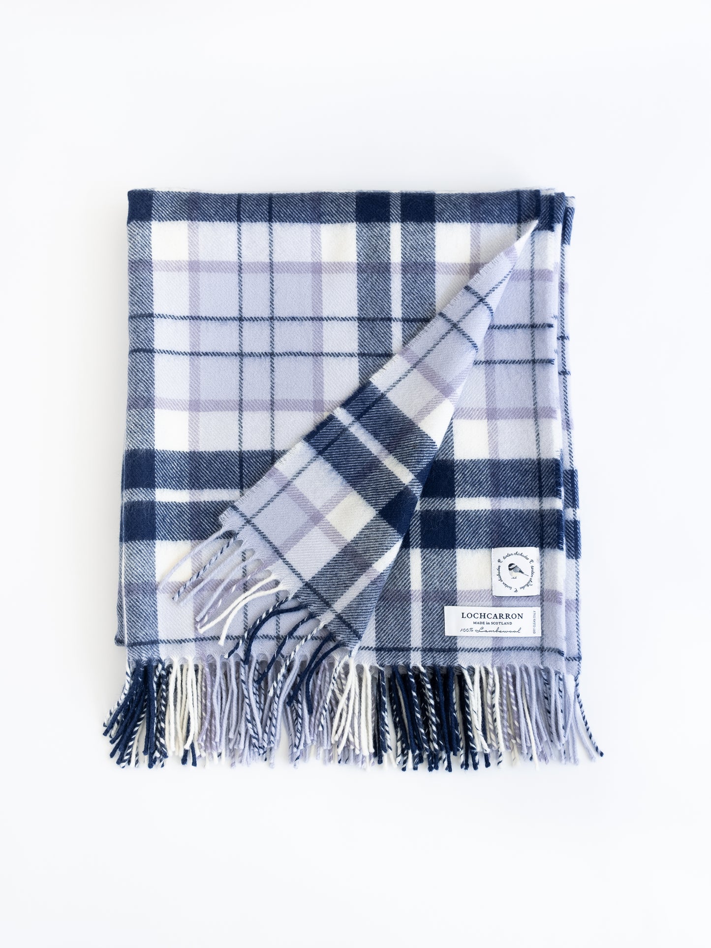 Arctic BlueBerry Tartan Lap Blanket