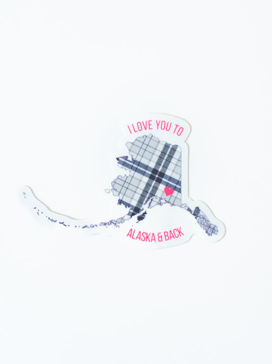 Arctic BlueBerry Tartan Sticker