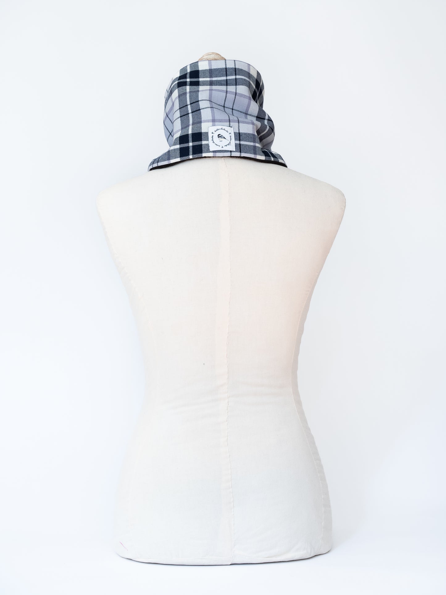 Arctic BlueBerry Tartan Neck Warmer Scarf