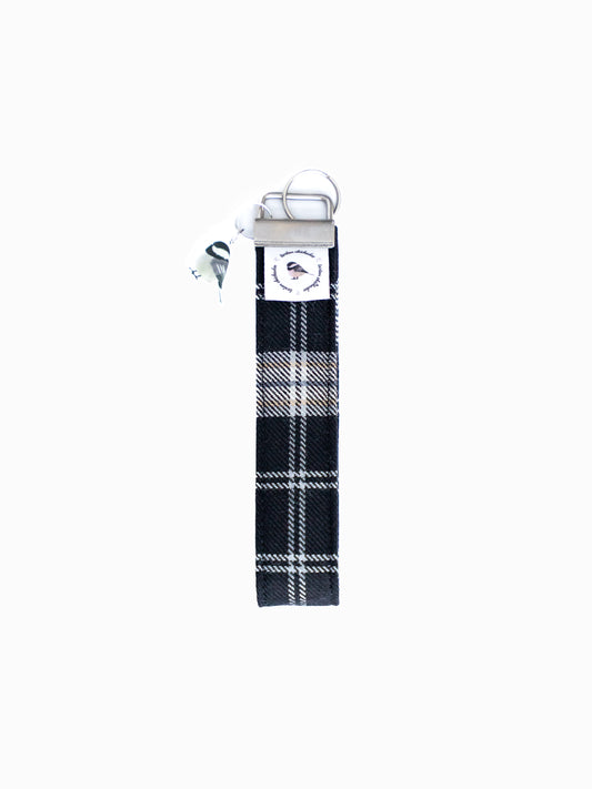 Black-Capped Chickadee Tartan Key Fob