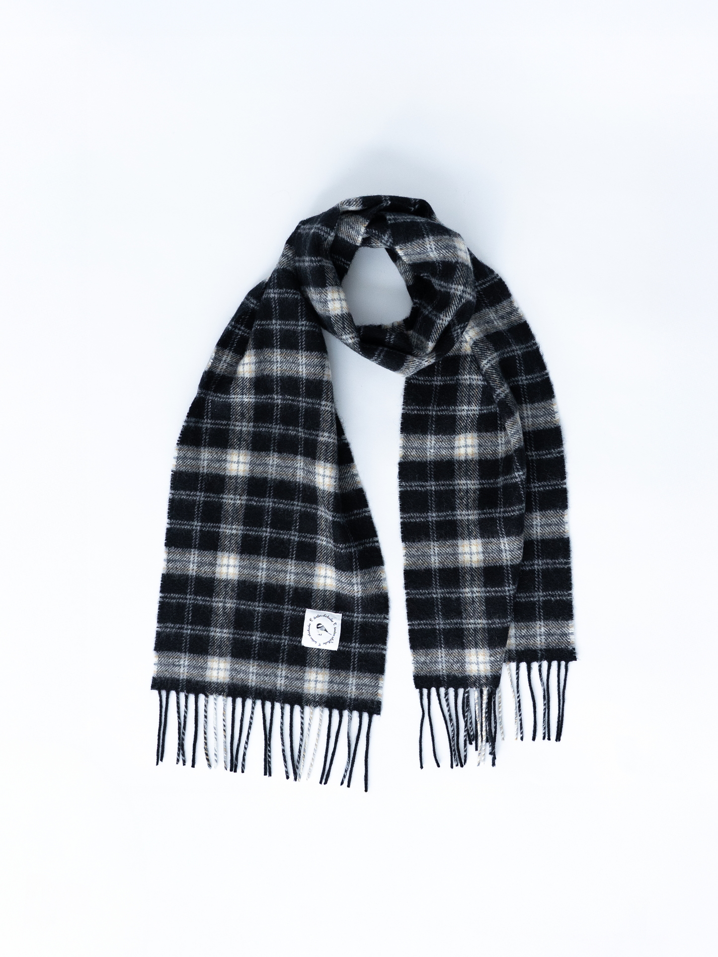 Black-Capped Chickadee Tartan Scarf