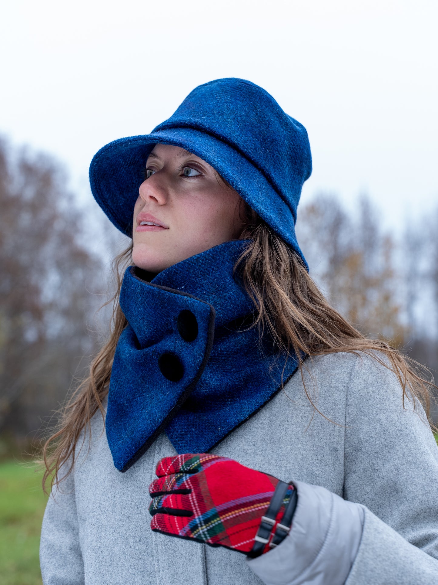 Harris Tweed® Neck Warmer - Blue Nights