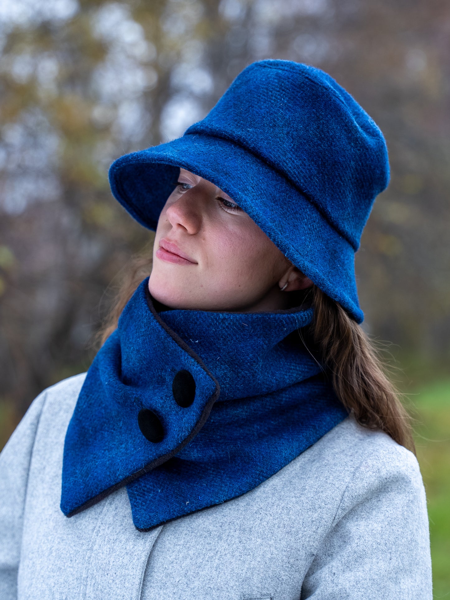 Harris Tweed® Neck Warmer - Blue Nights