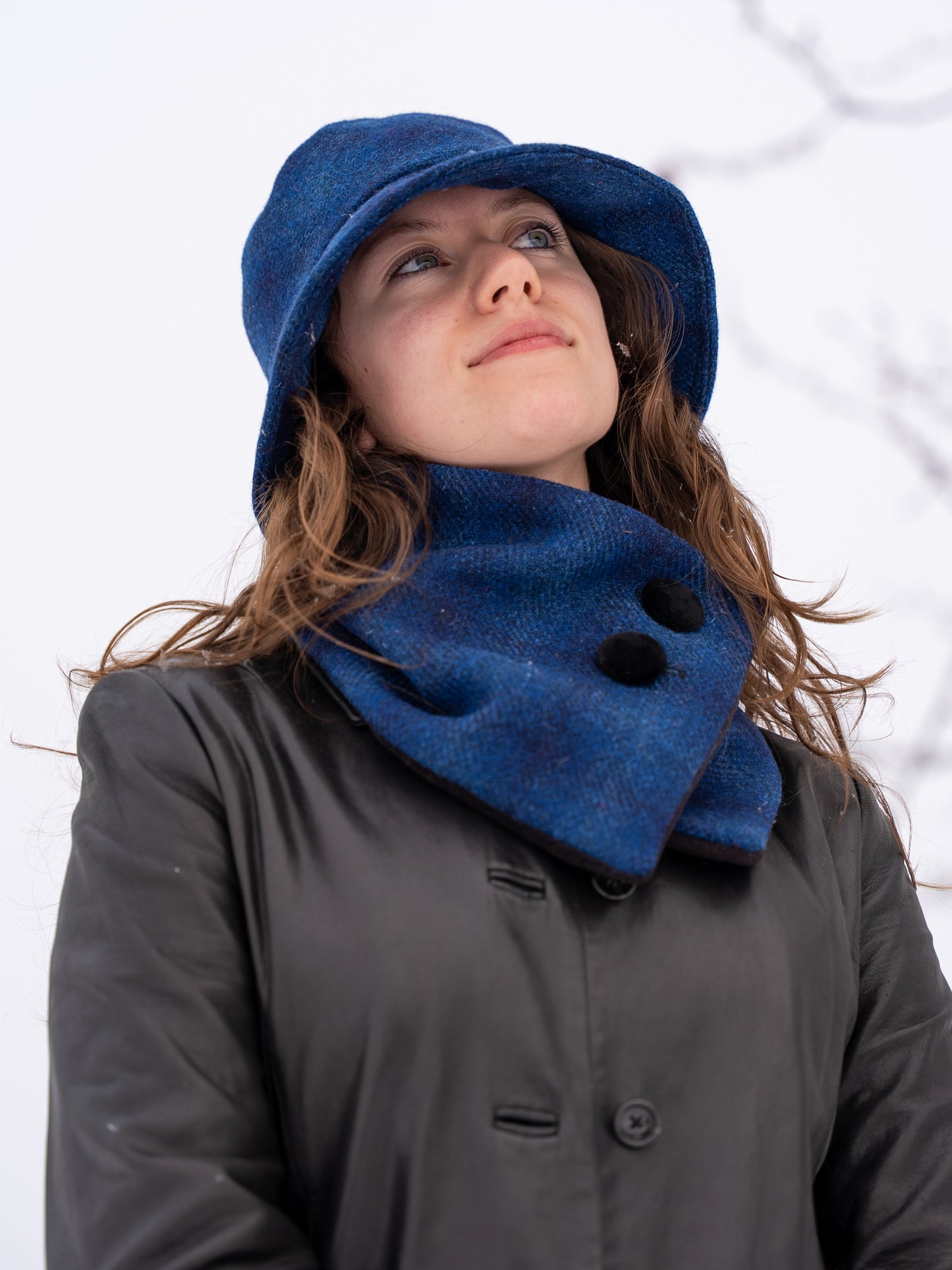 Harris Tweed® Neck Warmer - Blue Nights