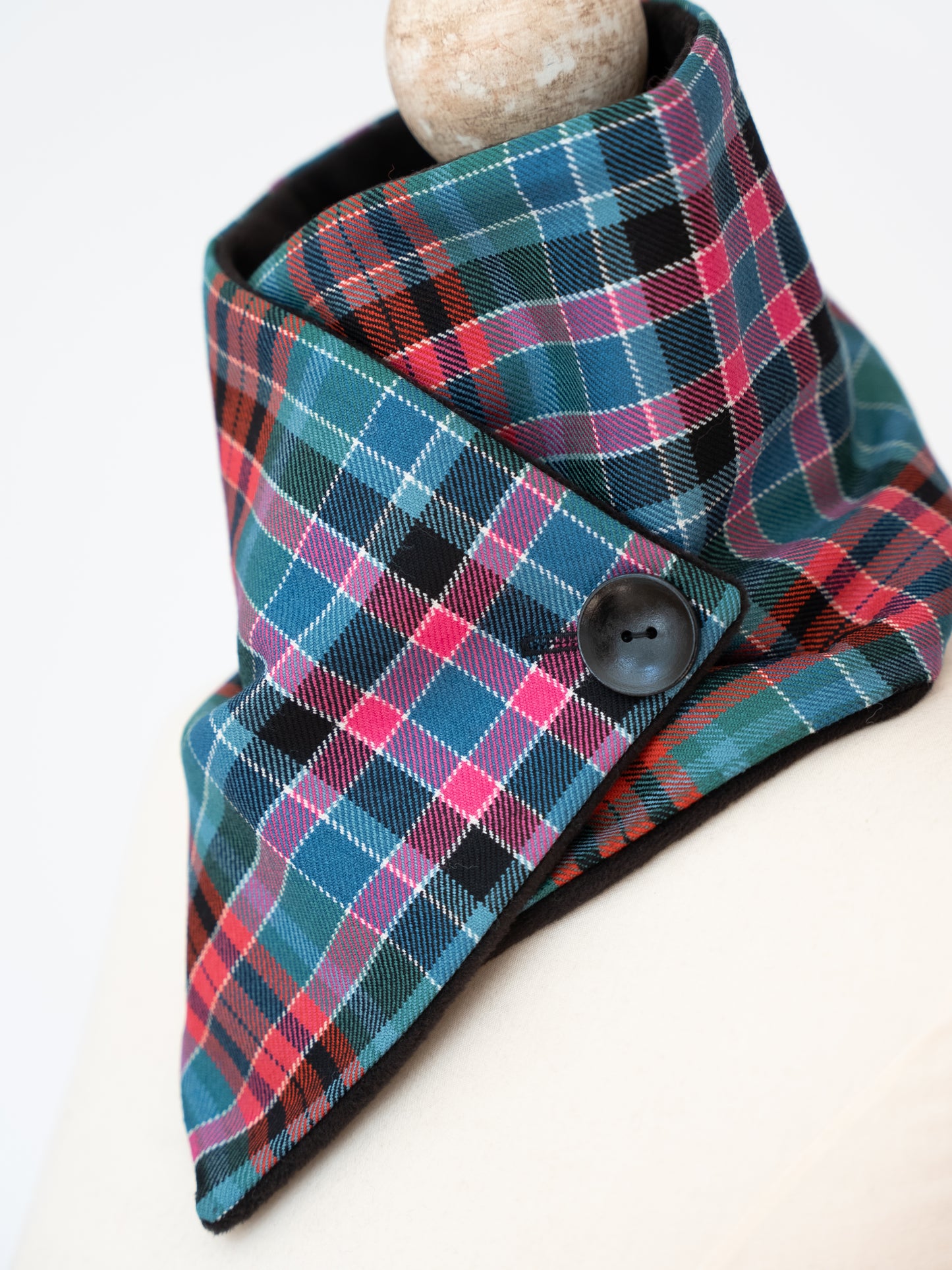 Ancient Red Gordon Tartan Neck Warmer Scarf