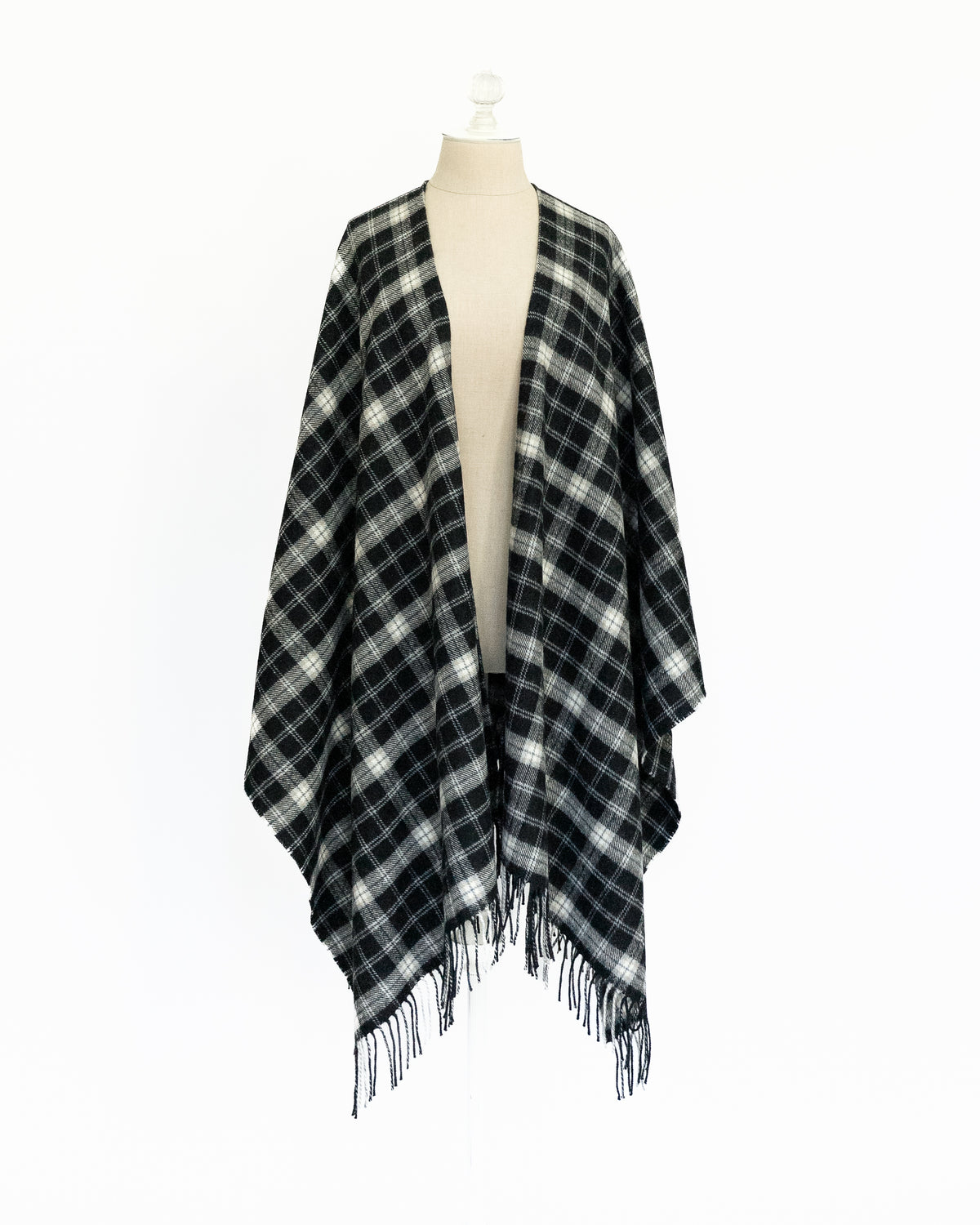 Black-Capped Chickadee Tartan Serape