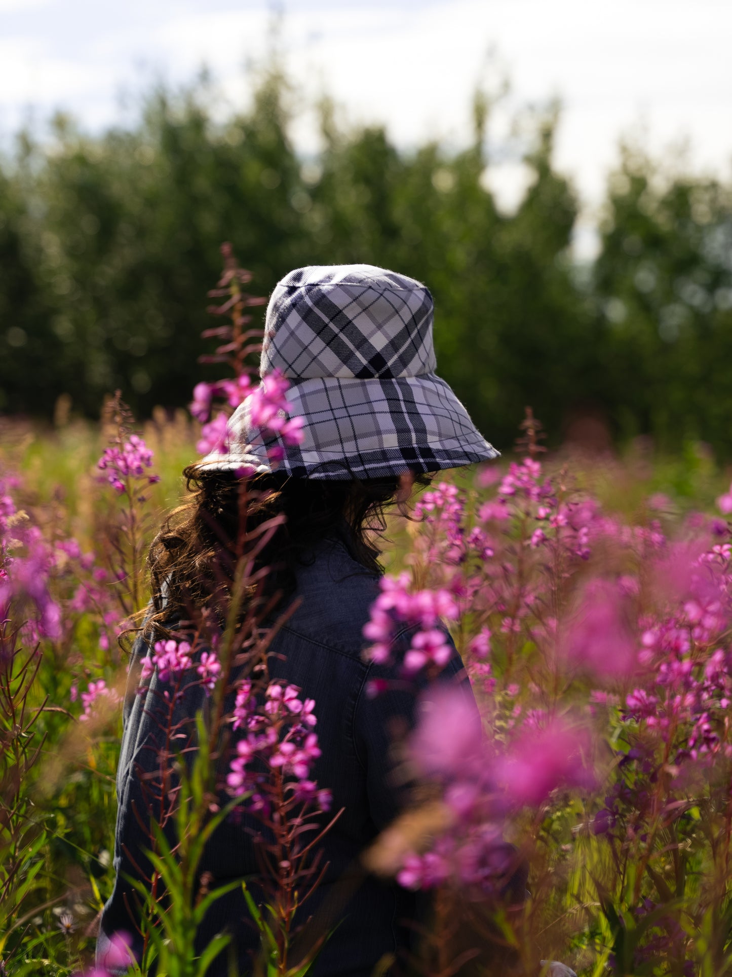 Arctic BlueBerry Tartan Bucket Hat