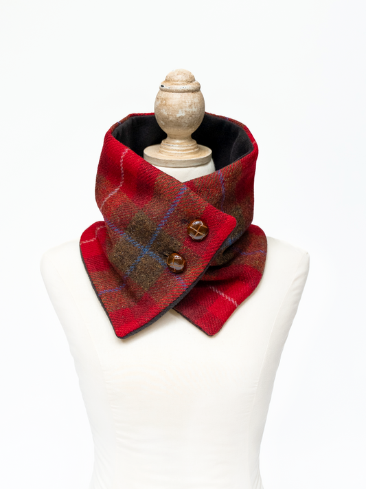 Harris Tweed® Neck Warmer - Cranberry Ridge