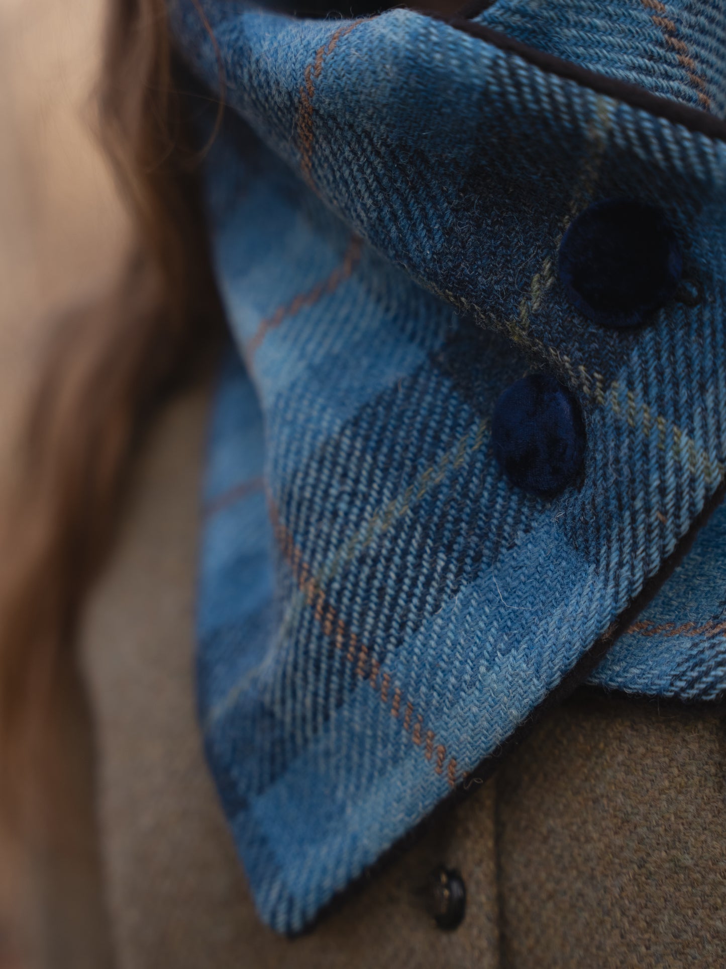 Harris Tweed®  Blue Neck Warmer