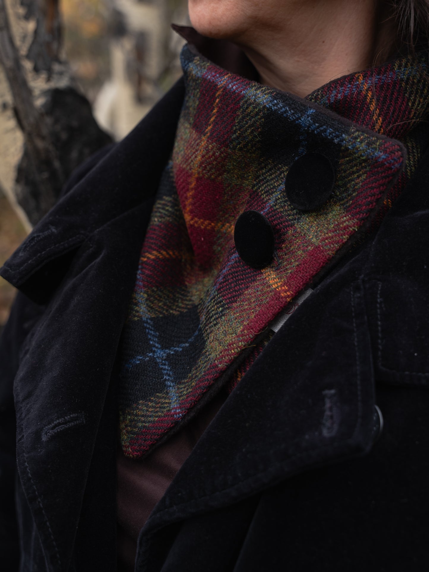 Harris Tweed® Cranberry Neck Warmer