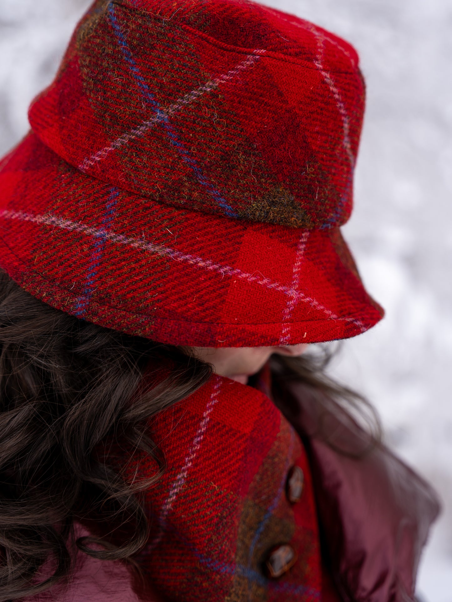Harris Tweed® Bucket Hat - Cranberry Ridge